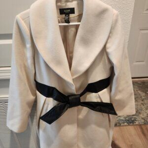 Winter White Women's Belted Wrap Winter Coat